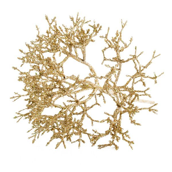 Χριστουγεννιάτικο Κλαδί Κοράλλι Χρυσό (49cm)